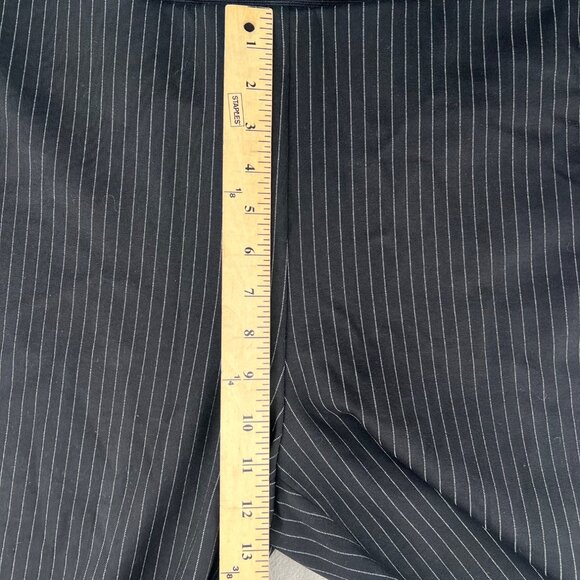Chicos So Slimming Juliet Straight Leg Pinstripe Pants 16P Black & White - Picture 8 of 16